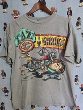 Vintage Harley Davidson Taz T-Shirt 1997 Looney Tunes Wile E Size L Gray