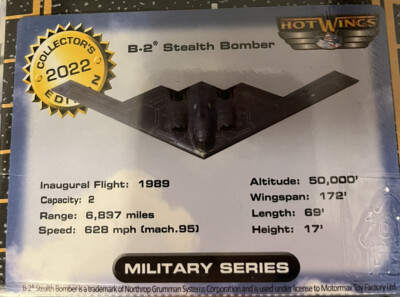 HotWings 14113 B-2 Spirit Stealth Bomber Military Series HotWings 14113 B-2 Spirit Stealth Bomber Military Series