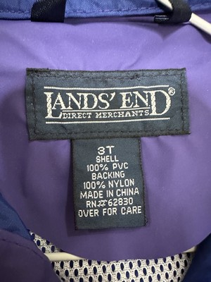 Lands End 3T Raincoat PVC Purple | eBay