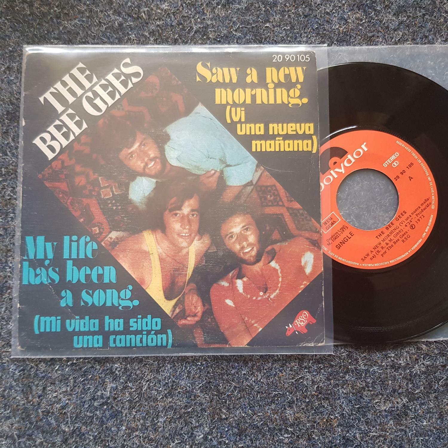 7"" Single Vinyl The Bee Gees - Saw a new morning SPAIN