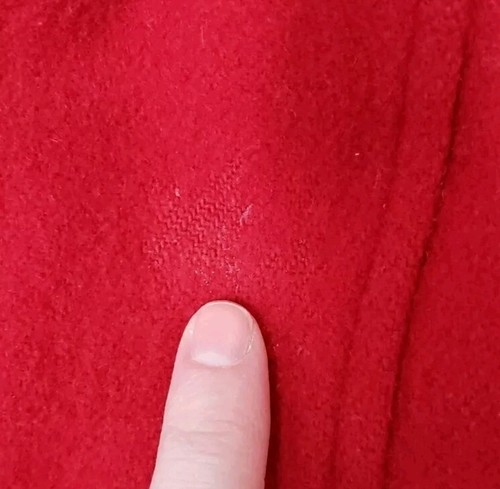 Vintage Imp Originals Red Wool Blend Hooded Coat Toggle Closure Size 5 - Picture 9 of 9