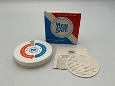 Vintage Tamper-Resistant 7-Day Pillbox Medi Safe Medication 80s/90s Price for 1