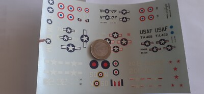 Décalcomanies (Decals) 1/72 Pour Maquettes Avion - Réasor - Cocardes France, USA, Russie - Occasion