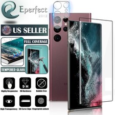 For Samsung Galaxy S24 S23 S22 5G Tempered Glass Screen Protector Camera Lens
