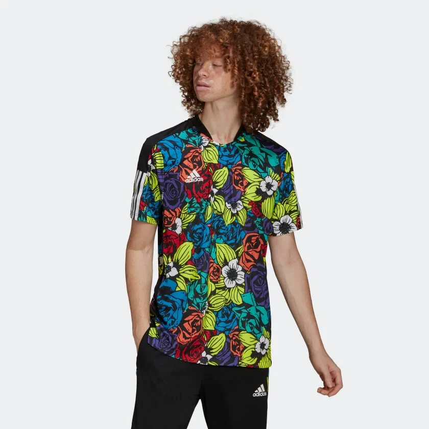 adidas Tiro Flower Floral Football Soccer Jersey Futbol HC3929