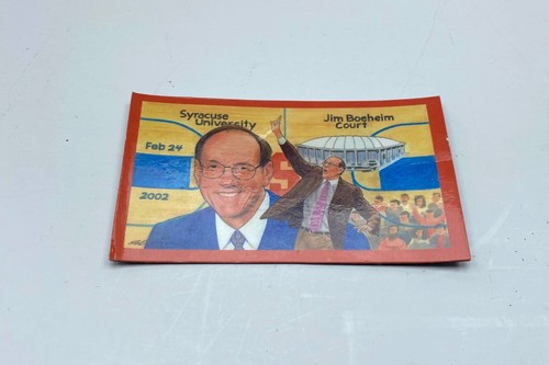 Jim Boeheim February 24, 2002 Carrier Dome Court Dedication-Cut MAGNET - Picture 2 of 4