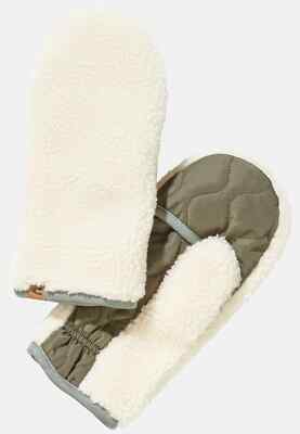 camel active Handschuhe Fausthandschuhe Teddy Fleece weiß creme ecru khaki oliv