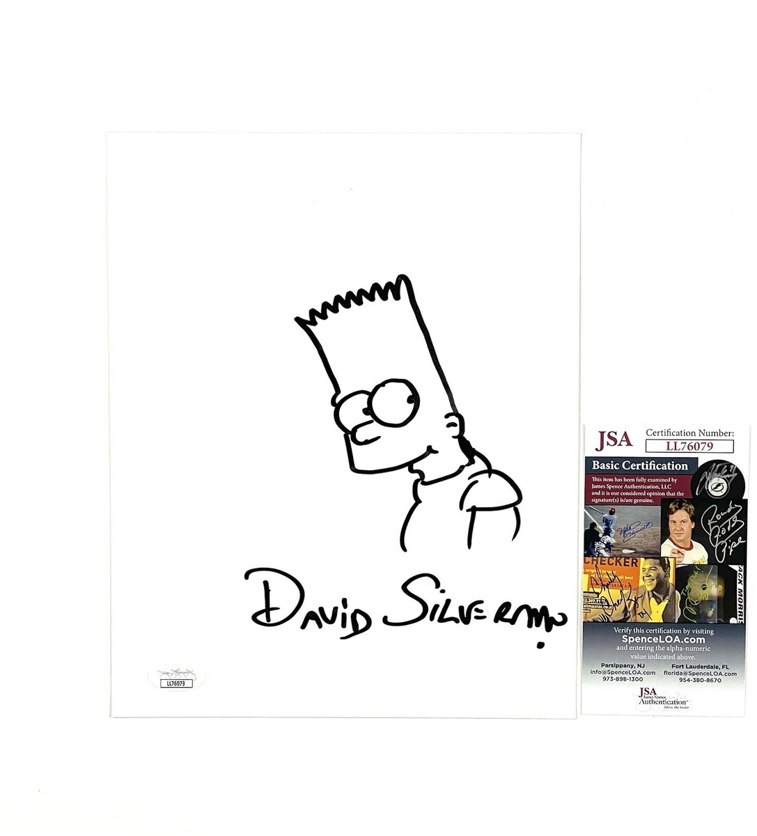 David Silverman Original Artwork Hand Drawn Sketch The Simpsons