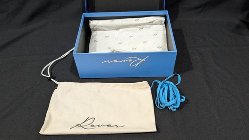 Reves Paris KIY 85 HI White/Azure Blue Men' Size 8.5 BOX, LACE and BAG ONLY! - Picture 2 of 7