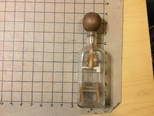Original Vintage - primative - woodworking in bottle - very cool