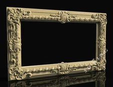 STL 3D Model SQUARE FRAME 152 for CNC Aspire 3D Printer Carving Engraver Router