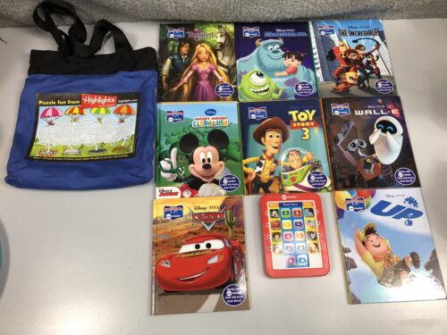 New Disney -  Me Reader Electronic Reader w/8 Books. Mickey Cars Toy Story 3 Bag - Afbeelding 1 van 14