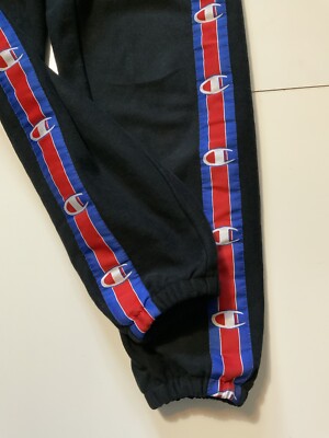 Vetements X Champion SS17 Demna Reverse Weave Black Jogger