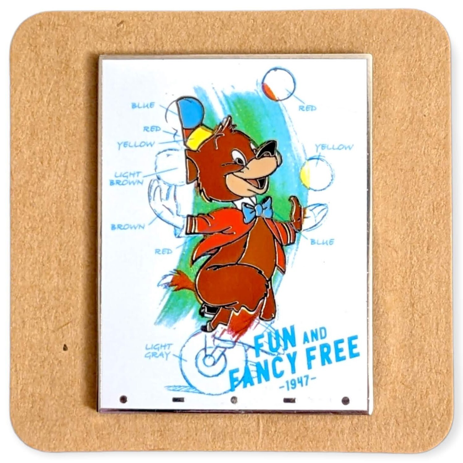 Fun And Fancy Free Disney Ink And Paint Pin Bongo Bear Ebay