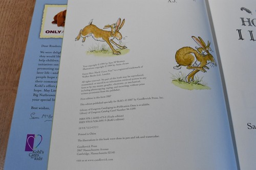 Candlewick Press Guess How Much I Love You Bunny 1994 Plush and Book(310-3931) - Picture 3 of 3