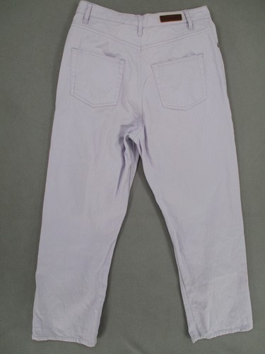 Gorman Jeans Womens 8 Purple Denim Straight High Rise Light Pockets Pastel - Picture 14 of 20