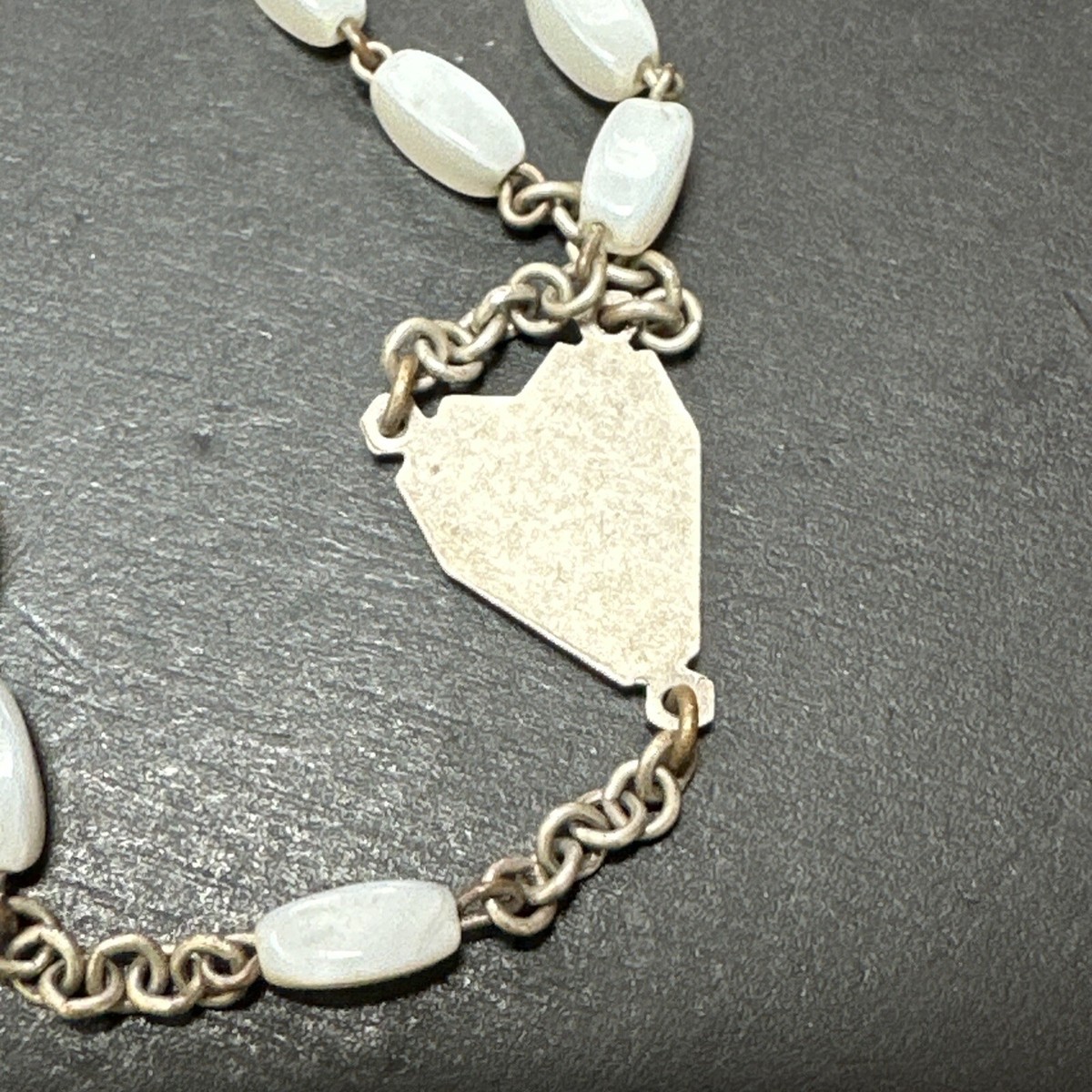 Chapelet ancien art Deco - Argent Et Nacre