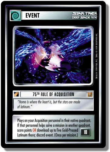 STAR TREK REGLAS DE ADQUISICIÓN CCG TARJETAS RARAS INDIVIDUALES COMO NUEVAS - Imagen 9 de 12