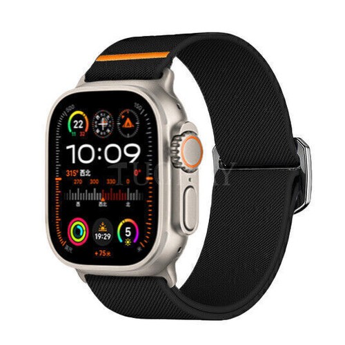 Nylon Loop Watch Band For Apple Watch Ultra 2 49mm iWatch Series 10 9 8 7 6 5 4 - Picture 24 of 47