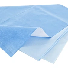 QUICK CHECK* H600 Sterilization Wrap White / Blue 40 X 40 Inch Dual Layer 34163