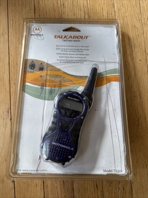 Motorola TalkAbout T6310 2-Mile 14-Channel FRS Two-Way Radio Purple For Parts!