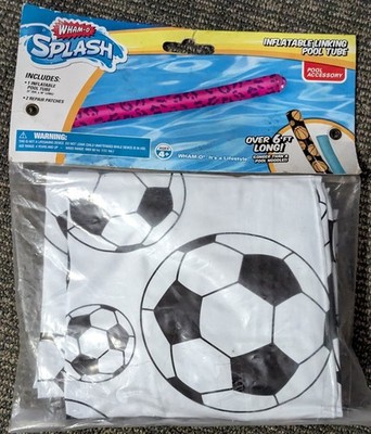 Inflatable Water Noodle Linking Pool Tube 6 Ft Soccer Ball NOS Wham-O Splash