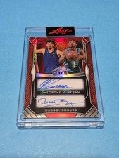 GHEORGHE MURESAN MUGGSY BOGUES 2025 LEAF METAL AUTHENTICS DUAL ON CARD AUTO 1/3