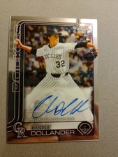 2025 Topps Chrome Update Chase Dollander Rookie Auto - RA-DO - RC