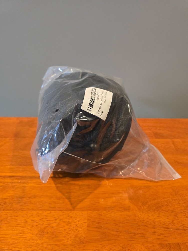 Hooded Memory Foam Travel Pillow for Airplane in Dark Gray