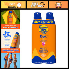 Sport Ultra SPF 50 Sunscreen Spray Twin Pack Water Resistant, Oxybenzone Free,