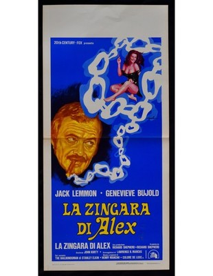 Plakat LA ZINGARA VON ALEX Jack Lemmon Geneviève Bujold B364