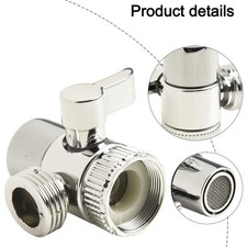 3 Way Diverter Valve Water Tap Connector Kitchen Faucet Adapter Sink Splitter