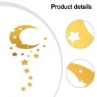 Acrylic Moon and Star Design Wall Hanging Great Decorative Option for Homes