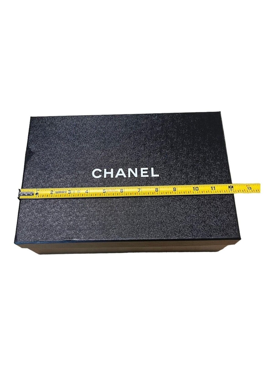 CHANEL ブラック ギフトボックス セット Chanel Large Shoe Box Storage Gift Set With Tissue Paper Card 12
