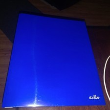 Office Depot  Brand Stellar Laminated 3-Prong Paper Folder, Letter Size, Blue