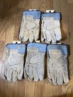 Vintage Lot Of 5 New Men’s Work Gloves Size Medium Cotton And Leather — photo 2