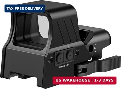 MidTen 1X22X33 Red Green Dot Sight 4 Reticles Reflex Sight Quick Detach Mount 20