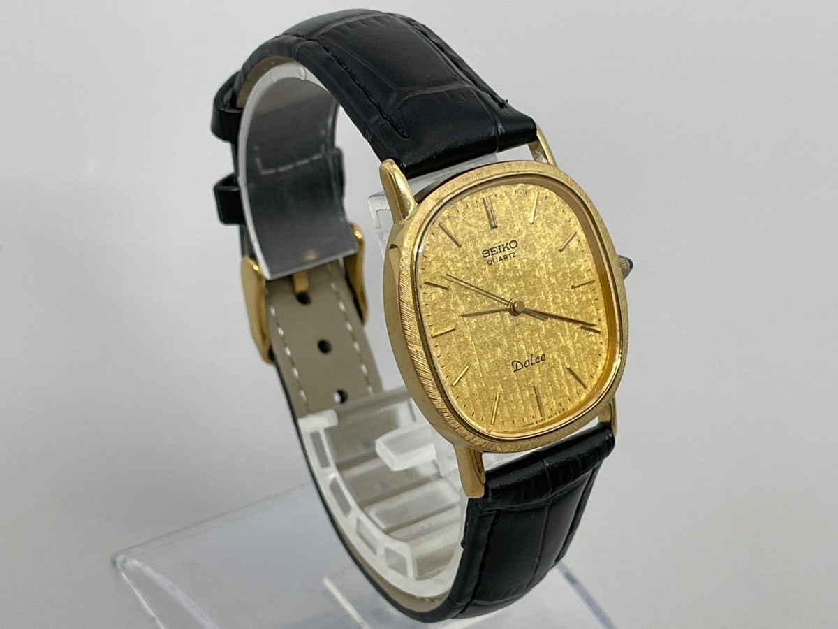 SEIKO Dolce 6030-5410 Vintage 1981 [US Stock] Gold Quartz Men's