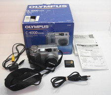 Olympus Camedia C-4000 Zoom 4MP CCD Digital Camera Tested w/128MB SmartMedia