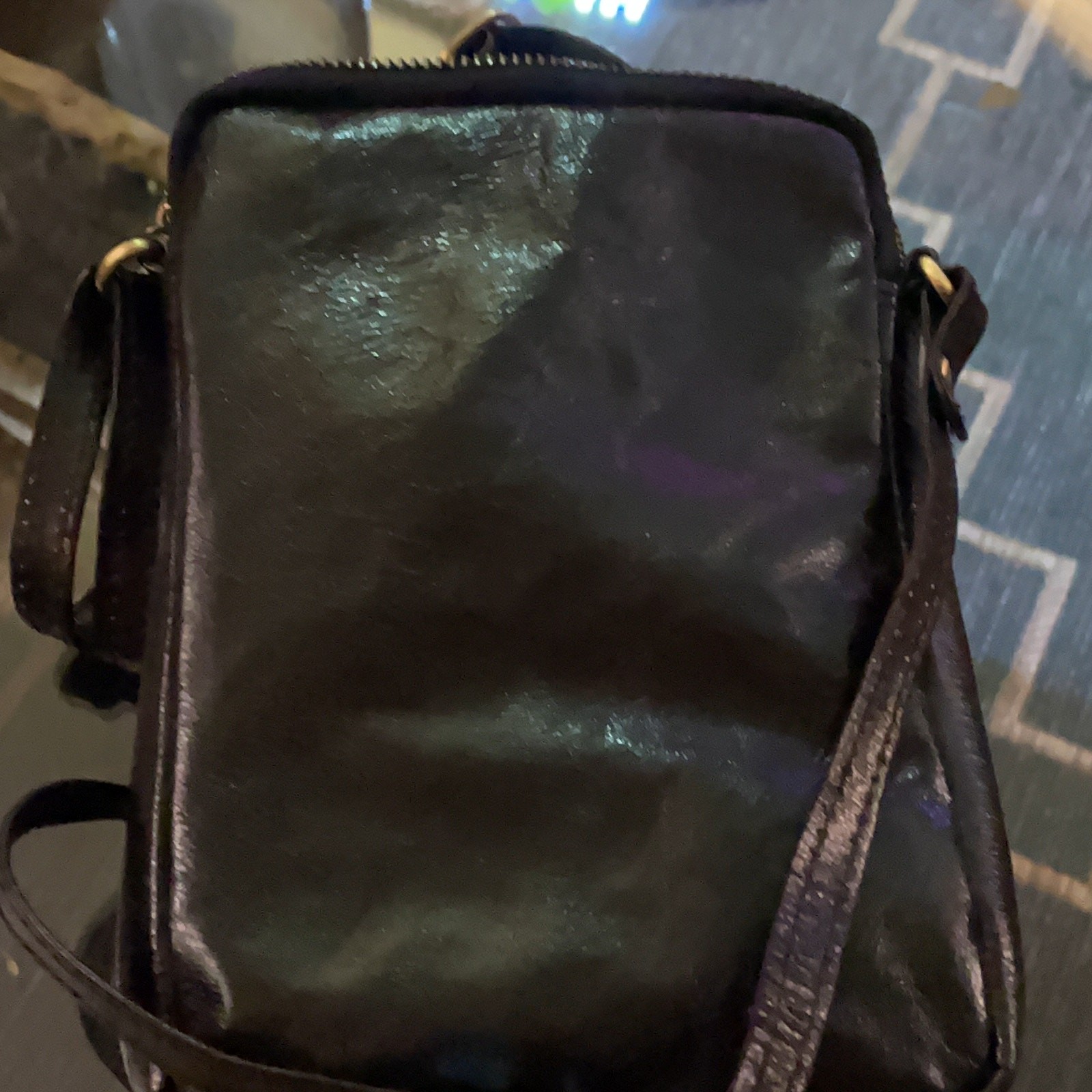 Ameri Leather Women Crossbody Bag Small Casual Bl… - image 5