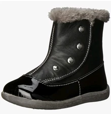See Kai Run Amelia Winter Boot Toddler/Little Kid NEW  7 1/2 Boots Patent Black