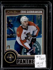 2014-15 O-Pee-Chee Black Rainbow Erik Gudbranson 047/100 Florida Panthers #254