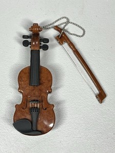 Miniature Toy Play Violin Use Bow for Sound or Plays Songs