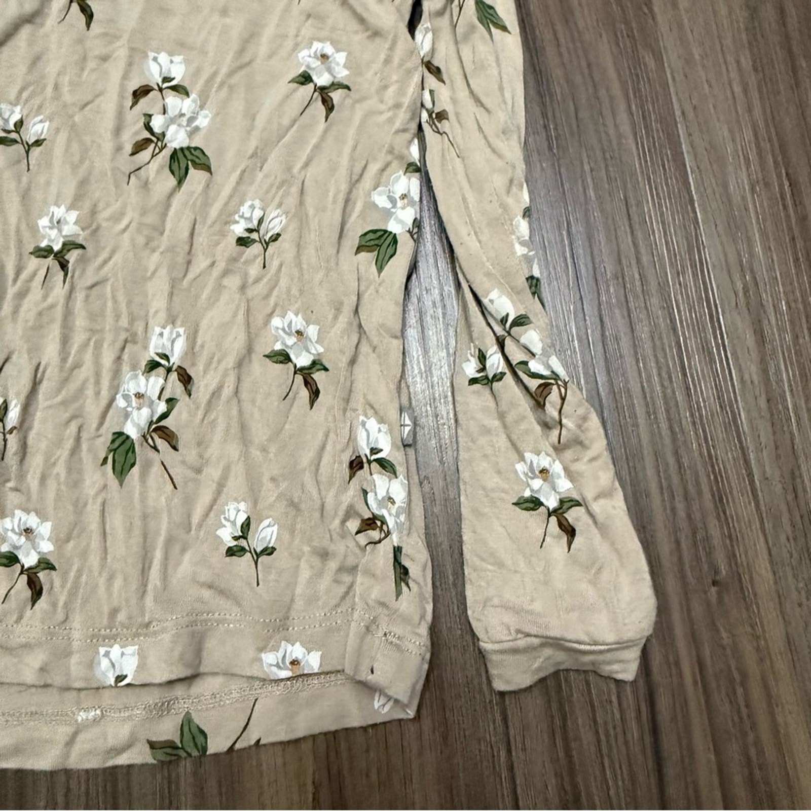 Kyte Baby pajama long sleeve toddler baby size 3T FLORAL cream