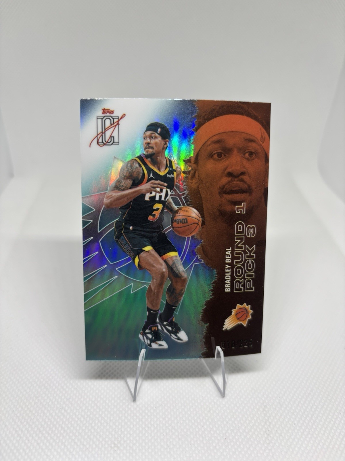 2025-26 Topps Signature Class #8 BRADLEY BEAL Teal Refractor /225 SUNS