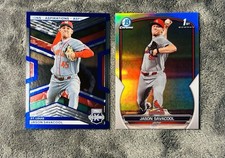 Jason Savacool 2023 Bowman Draft 1st Refractor & Aspirations Blue Foil SP /349