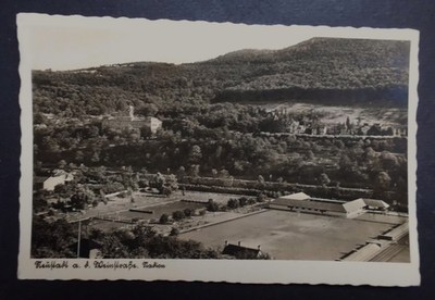 Postcard Neustadt an der Weinstraße, stadium around 1935 photocard