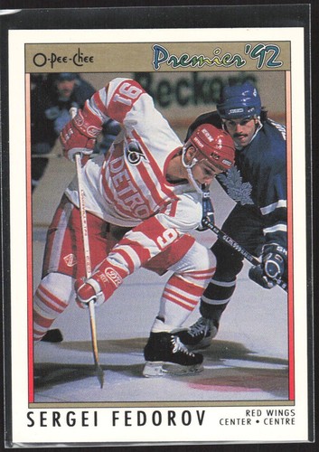 1991-92 O-Pee-Chee Premier #68 Sergei Fedorov Detroit Red Wings