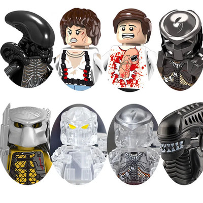 Jungle Predator vs Alien Building Blocks Set Action Figure Construction Bricks T