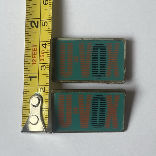 Vintage 80s Ultravox Enamel Badges x 2 Same Old Story New Wave Pop England Rare! - Imagen 7 de 7